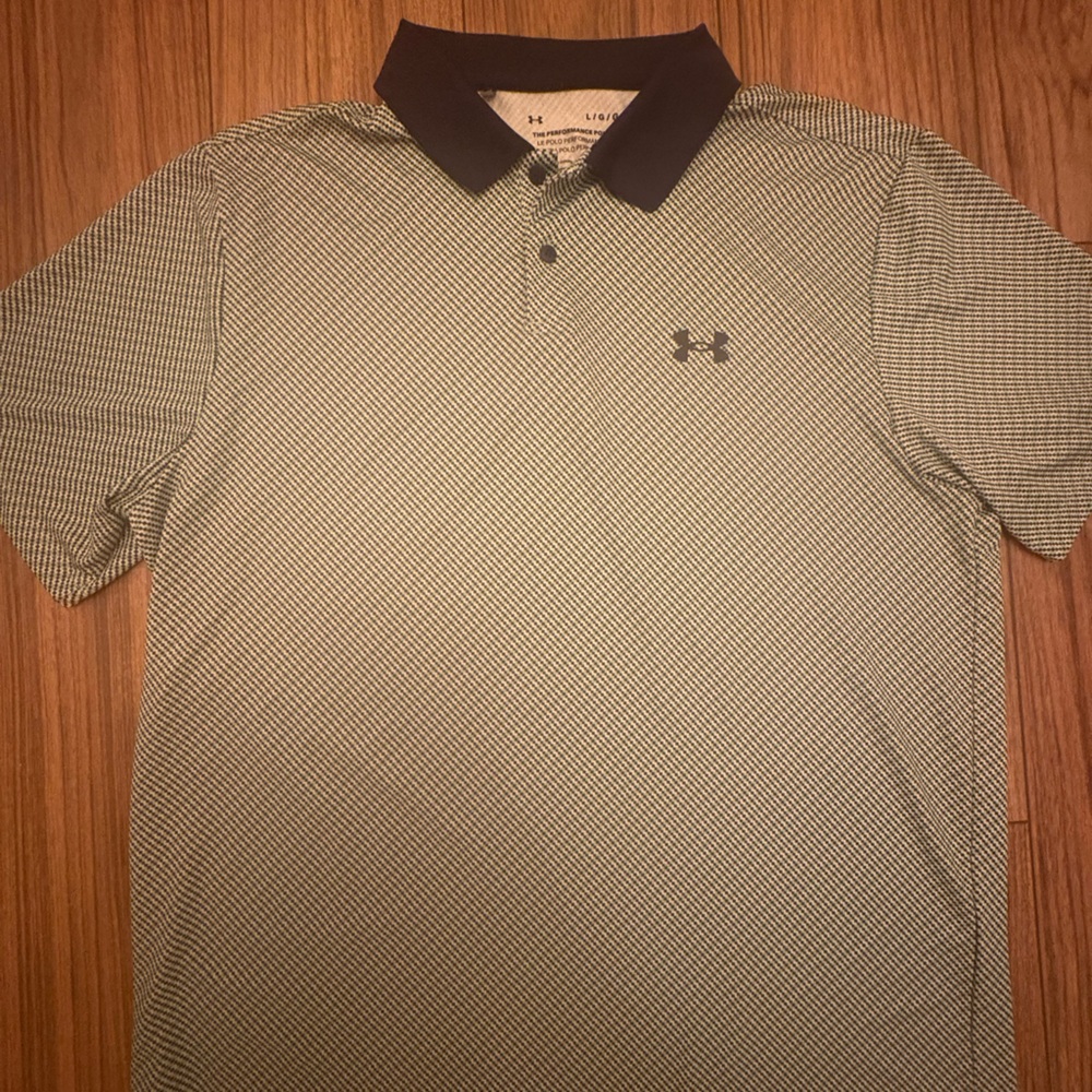 Under Armour Green and Blue Golf Polo Shirt